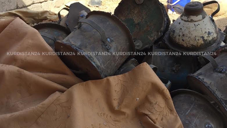 بە وێنە... دەست بەسەر چەندین بۆمب و تەقەمەنی داعش دادەگیرێت